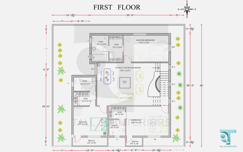 House Plan In Chennai Building Plan Design Tall 3D Interiors